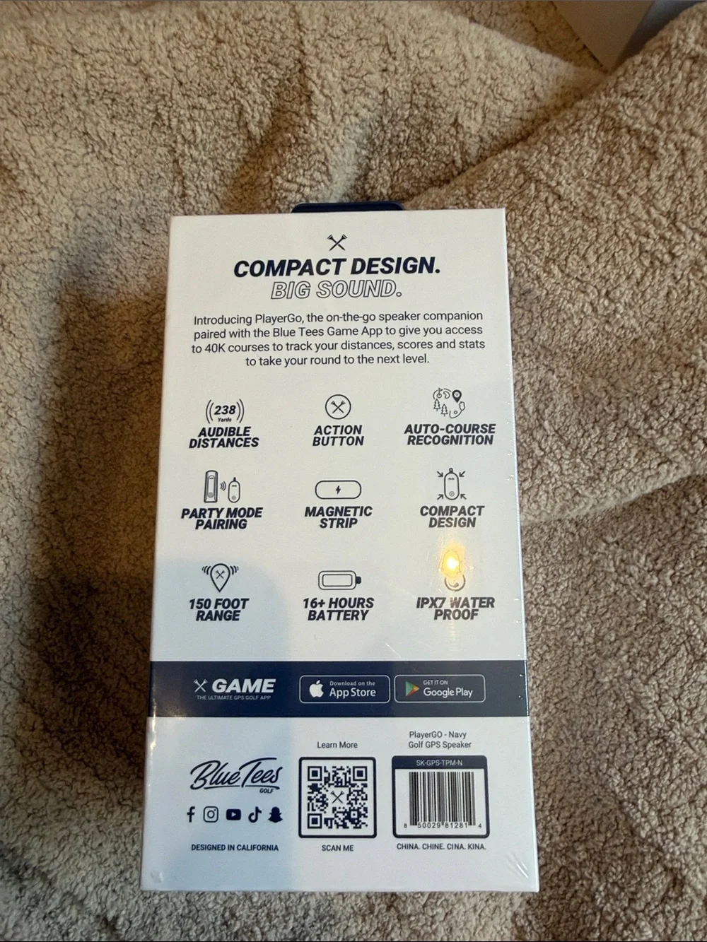 BLUE TEES PLAYER GO